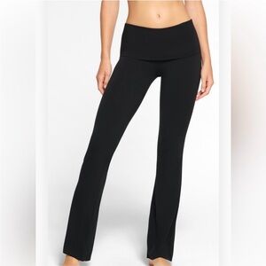 SKIMS Women's Cotton Jersey Foldover Pants - Black